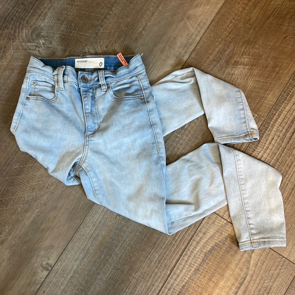 Light Wash Super Skinny High Rise Jeans